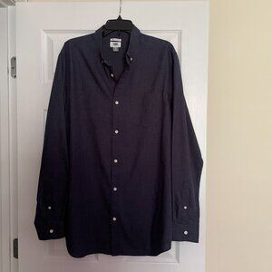 Mens Old Navy Shirt B&T Dark Blue Long Sleeves Moderate Weight Denim, Size XL-TG
